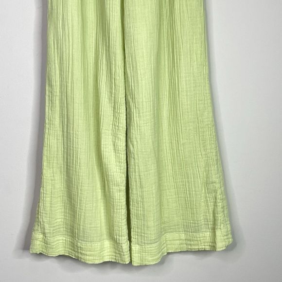 Abercrombie & Fitch Gauzy Textured Wide Leg Pull On High Waist Pant Size Medium - Picture 5 of 8